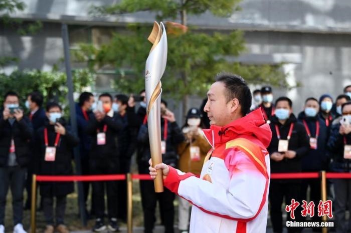 3月2日，北京2022年冬殘奧會火種采集儀式在中國盲文圖書館舉行，采集“希望之火”。 <a target='_blank' href='/'>中新社</a>記者 張興龍 攝