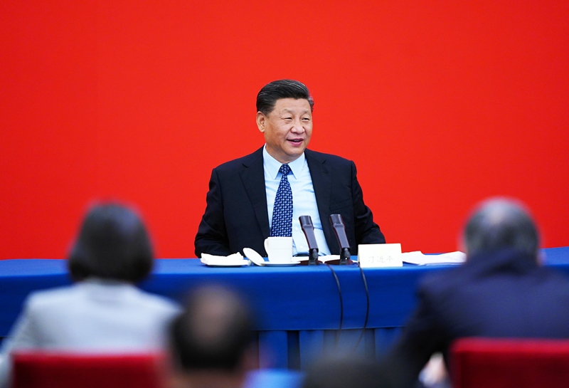2020年5月23日上午，習(xí)近平總書記看望參加全國政協(xié)十三屆三次會(huì)議的經(jīng)濟(jì)界委員，并參加聯(lián)組會(huì)，聽取意見和建議。
