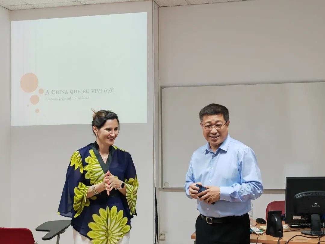 里斯本大學孔子學院組織漢語角活動。 圖片來源：里斯本大學孔子學院公眾號