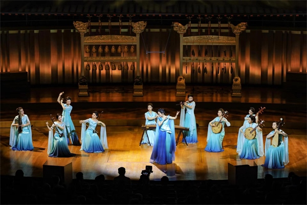音樂(lè)會(huì)現(xiàn)場(chǎng)。中央民族樂(lè)團(tuán)供圖，房瀟攝