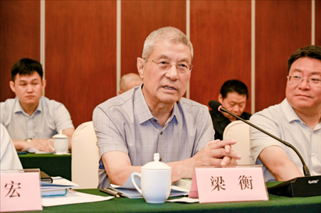 中國林業(yè)生態(tài)作家協(xié)會名譽主席梁衡發(fā)言。主辦方供圖