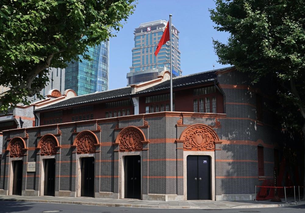 2023年6月9日拍攝的中共一大會址外景。新華社記者 劉穎 攝