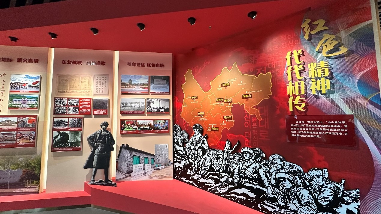 《千秋正氣-朝鮮族革命斗爭史陳列》展廳。人民網(wǎng)記者 金洪花攝