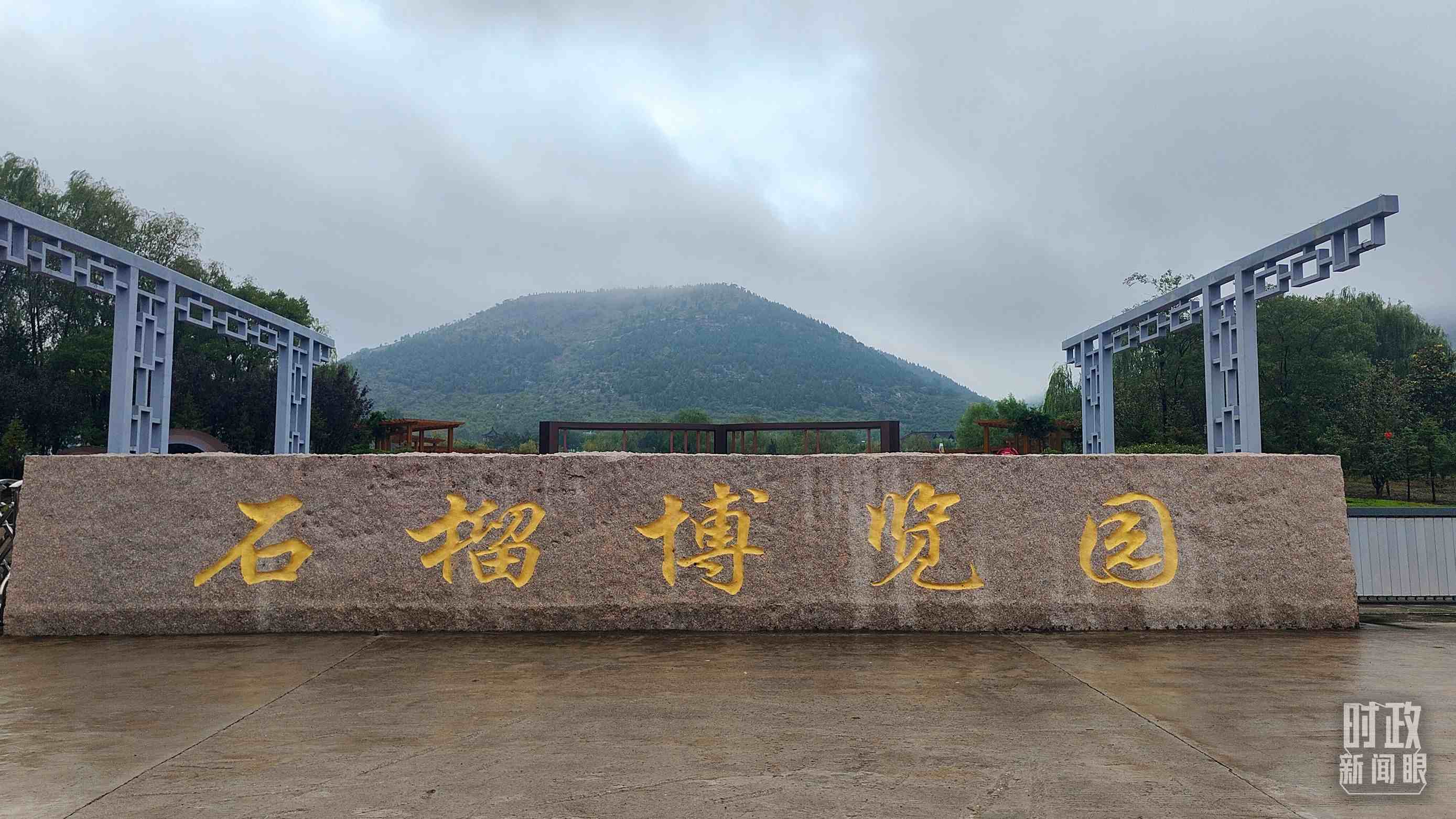 △石榴種質(zhì)資源庫位于石榴博覽園內(nèi)。（總臺(tái)央視記者楊立峰拍攝）