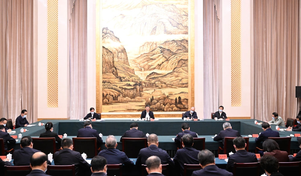  2023年5月17日上午，習(xí)近平在西安聽(tīng)取陜西省委和省政府工作匯報(bào)并發(fā)表重要講話。