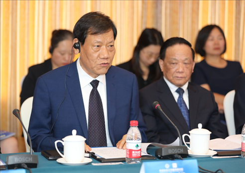 中國社會工作聯(lián)合會會長陳存根致辭。主辦方供圖