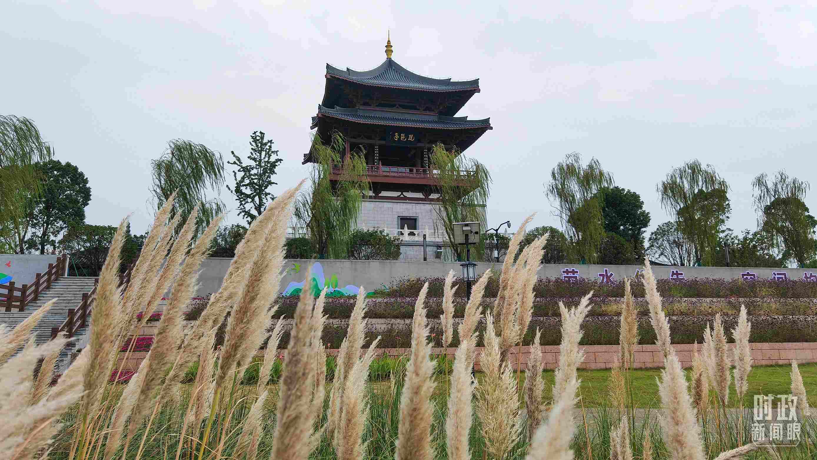 △長(zhǎng)江國(guó)家文化公園九江城區(qū)段。（總臺(tái)央視記者程鋮拍攝）