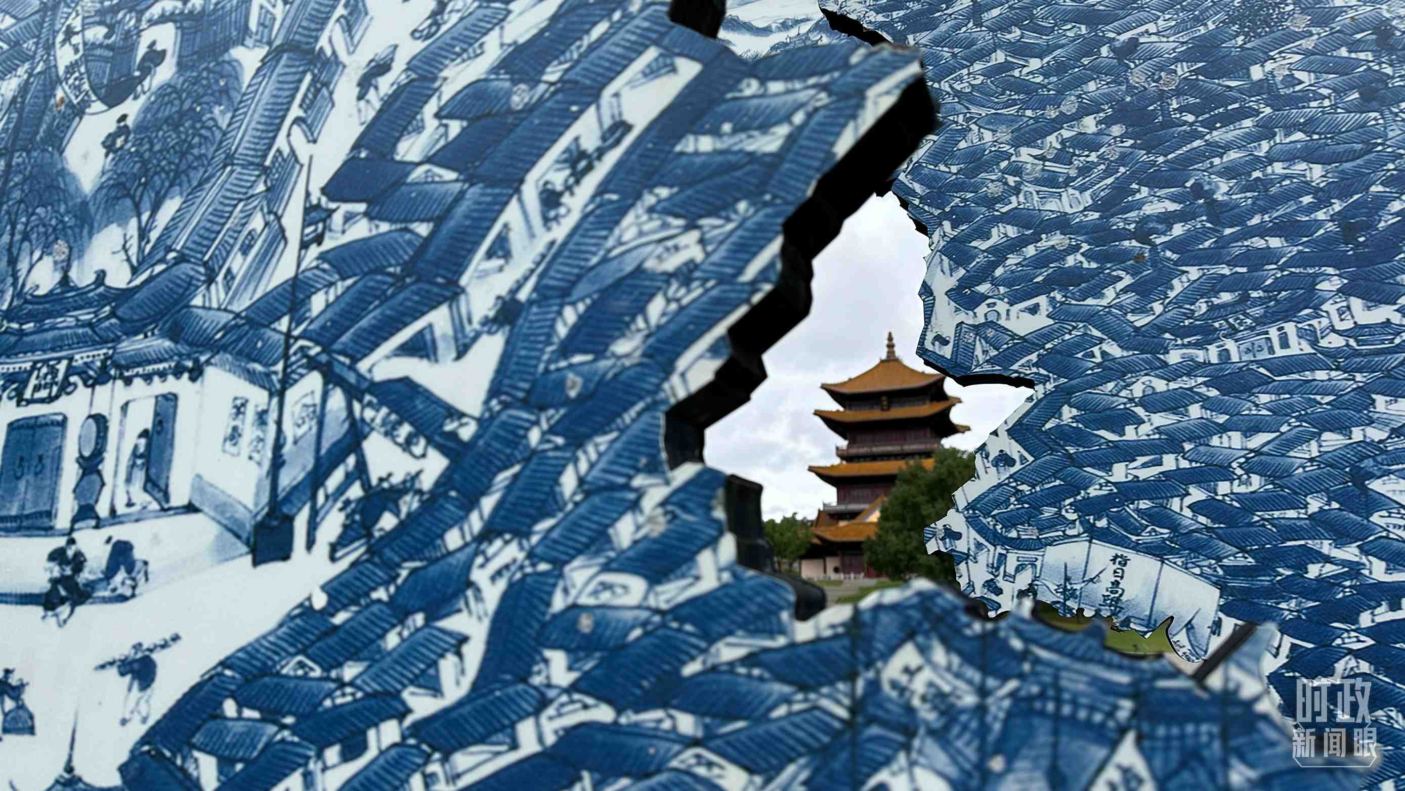 △位于陶陽里歷史文化街區(qū)內(nèi)的龍珠閣。（總臺央視記者趙化拍攝）