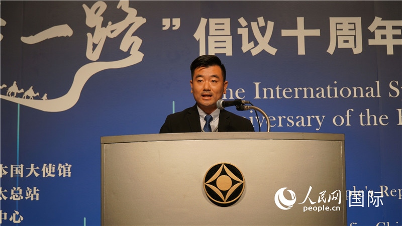 泰中“一帶一路”研究中心主任威倫發(fā)言。人民網(wǎng) 蔣曉辰攝