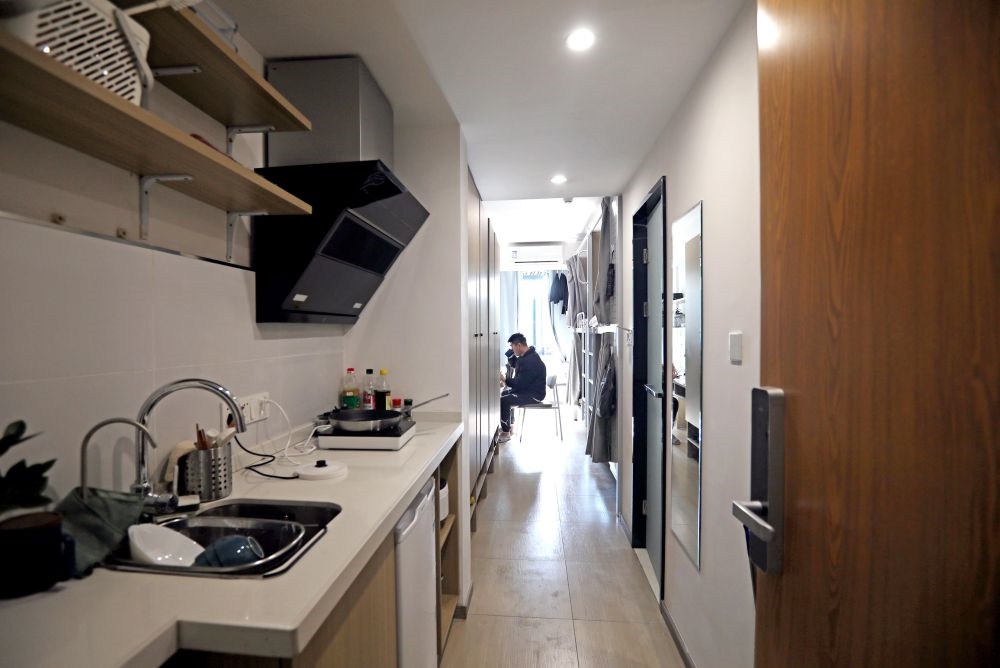 閔行區(qū)新時(shí)代城市建設(shè)者管理者之家內(nèi)部設(shè)施一應(yīng)俱全。