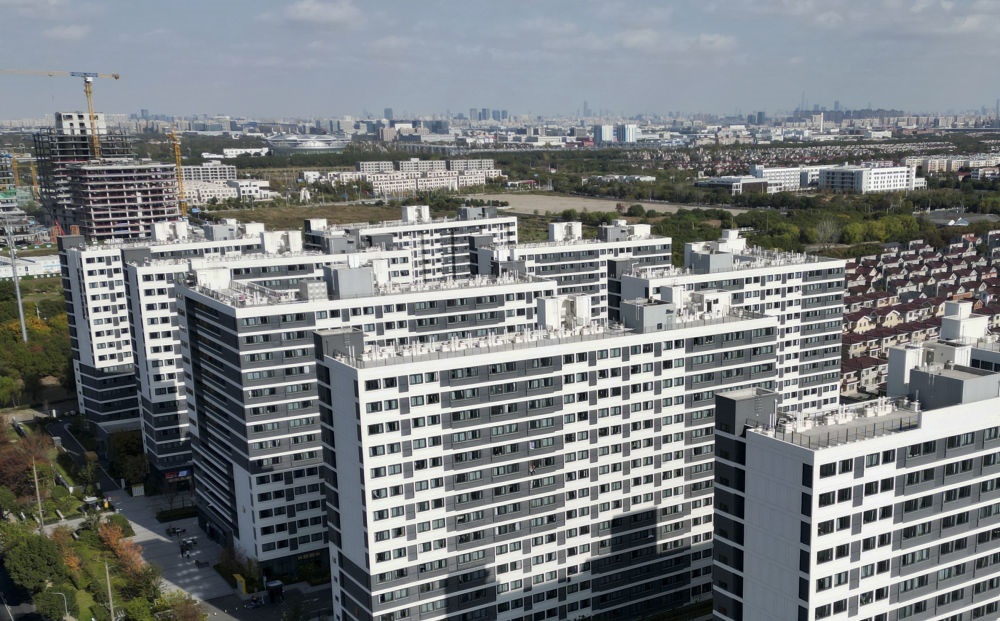 社區(qū)外景（無人機(jī)照片）。