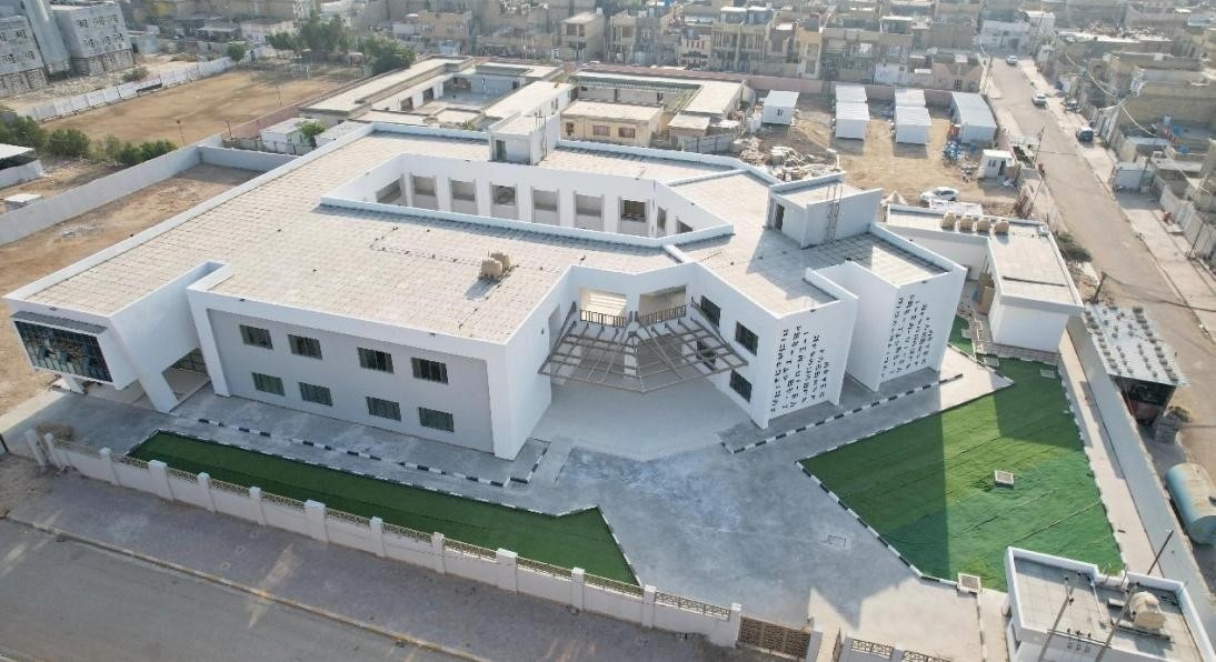 中國電建承建了679所伊拉克示范學校。圖為已經竣工的伊拉克瓦西特省第20號學校。趙沖攝 中國電建供圖