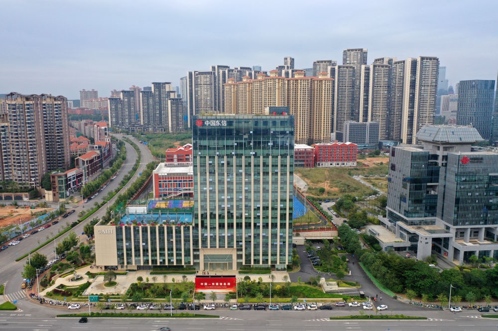 中國—東盟信息港（無人機照片）。