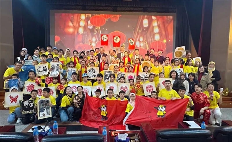 圖為2023“中華文化大樂園—埃及開羅營”閉幕式活動現(xiàn)場。主辦方供圖