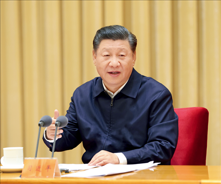 2020年11月16日至17日，中央全面依法治國工作會議在北京召開。中共中央總書記、國家主席、中央軍委主席習近平出席會議并發(fā)表重要講話。圖/新華社記者 龐興雷 攝