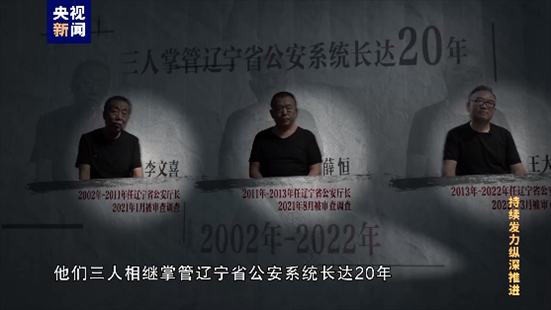 △李文喜、薛恒、王大偉在2021至2022年間先后落馬。