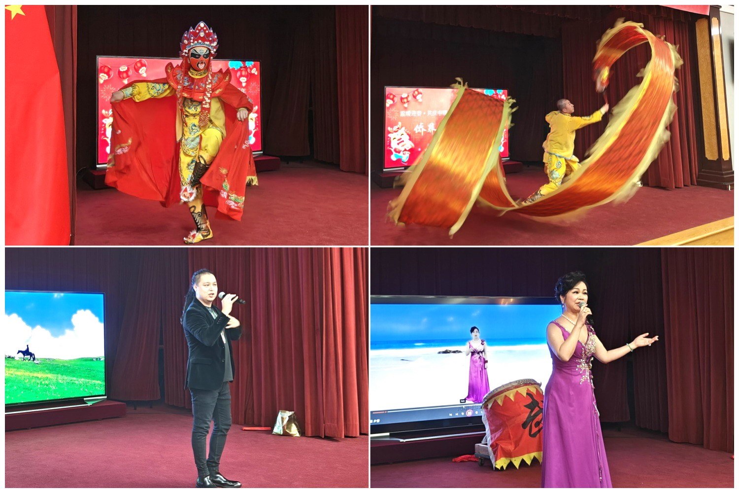 當?shù)貎S界知名演員獻上精彩演出。主辦方供圖