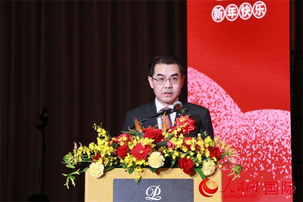 中國駐日本大使吳江浩致辭。人民網(wǎng) 許可攝