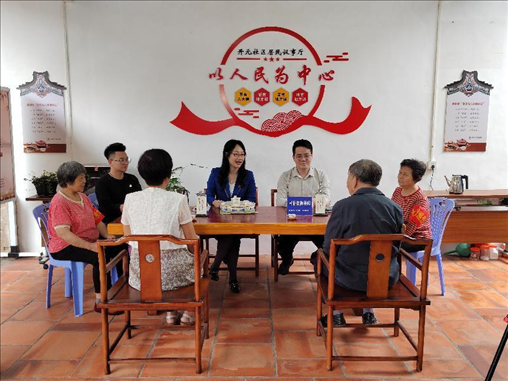 “茶文化六步調(diào)解法”調(diào)解現(xiàn)場(chǎng)。