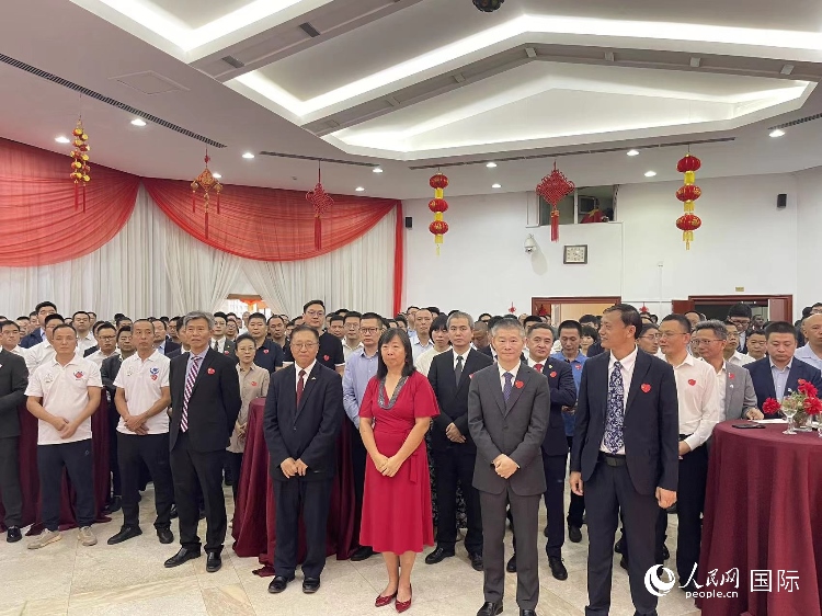 駐尼日利亞使館春節(jié)招待會現(xiàn)場。人民網(wǎng)記者 姜宣攝