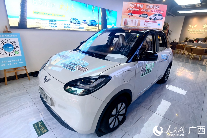 五菱汽車推出置換補(bǔ)貼。人民網(wǎng)記者 陳燕攝