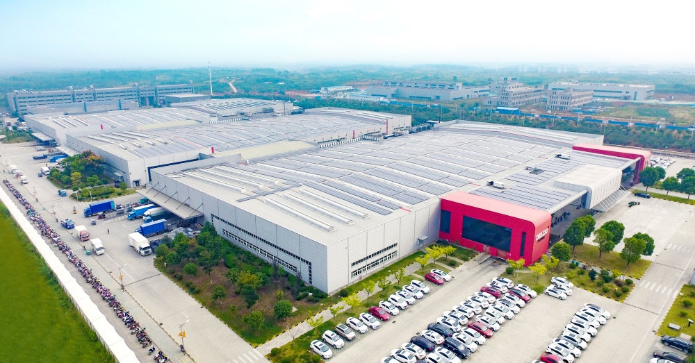 圖為德力西電氣蕪湖工廠（無人機(jī)照片）。（德力西集團(tuán)供圖）