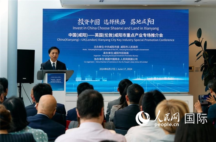 咸陽(yáng)市委書記夏曉中致辭。