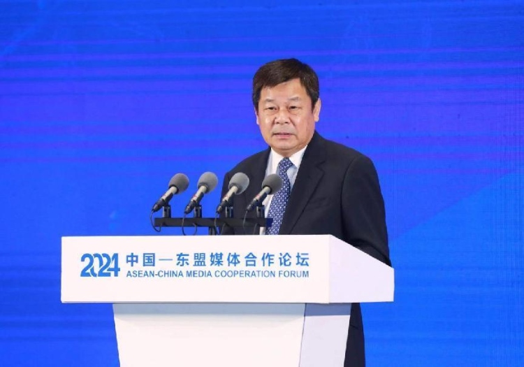 杜占元致辭。中國外文局供圖