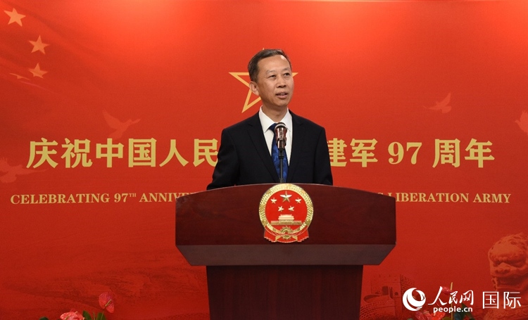 中國駐瑞典大使崔愛民致辭。人民網(wǎng)記者 殷淼攝
