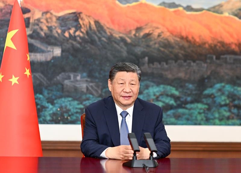△6月6日，中國—吉爾吉斯斯坦—烏茲別克斯坦鐵路項(xiàng)目三國政府間協(xié)定簽字儀式在北京舉行，習(xí)近平主席視頻祝賀協(xié)定簽署。