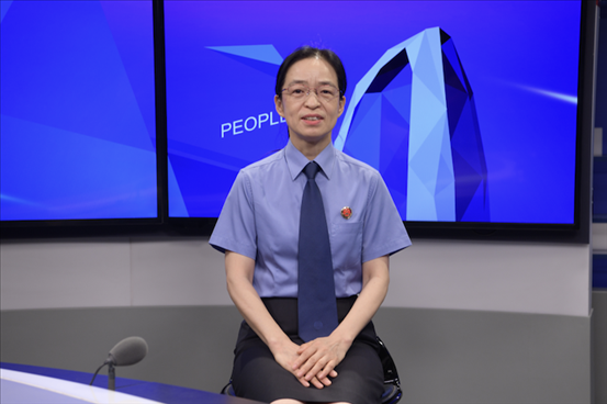 最高人民檢察院行政檢察廳二級高級檢察官張立新。人民網(wǎng)記者 王曉嘯攝