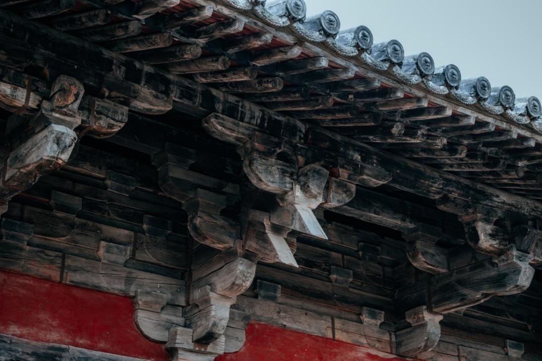 高平市崇明寺古建筑局部。邱活攝