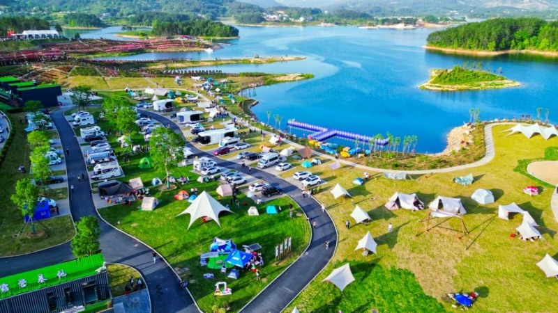 牛車河月亮灣露營(yíng)基地。受訪方供圖