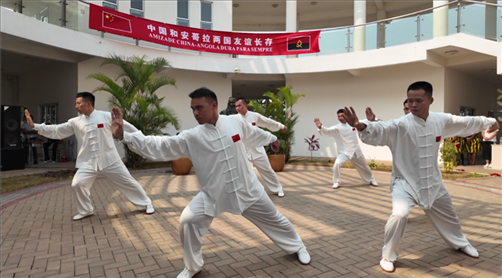 武術(shù)表演《武風琳瑯》。內(nèi)圖大學孔子學院供圖