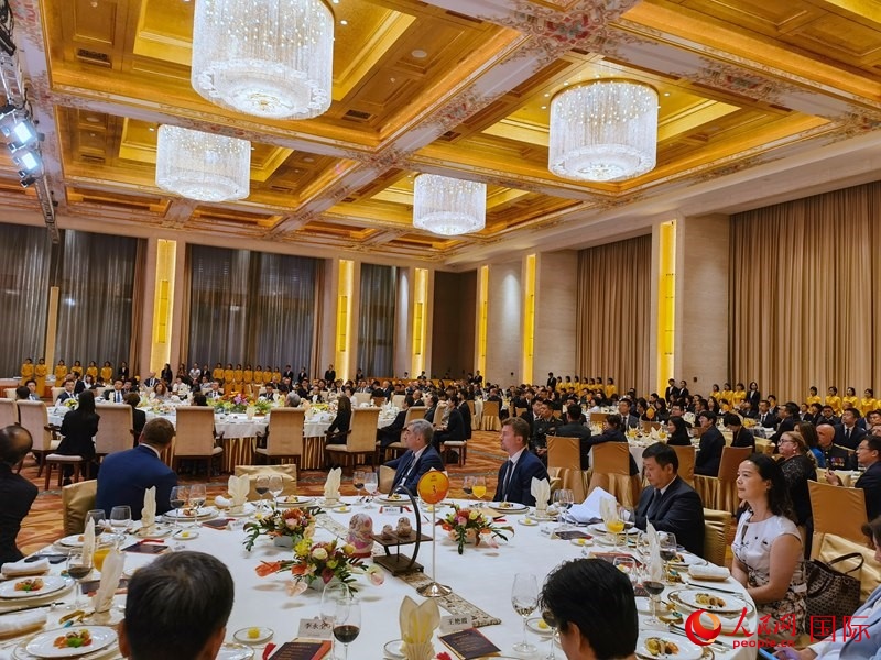 慶祝中俄建交75周年招待會在京舉行。人民網(wǎng)記者 李明琪攝
