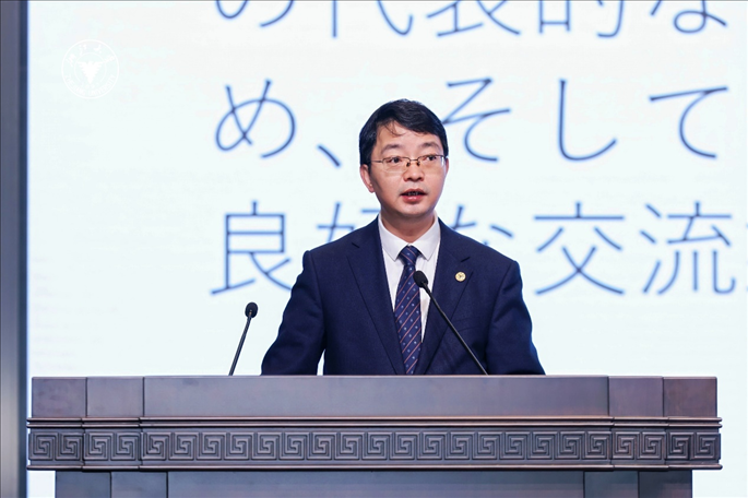 浙江大學(xué)副校長周江洪致辭。浙江大學(xué)供圖
