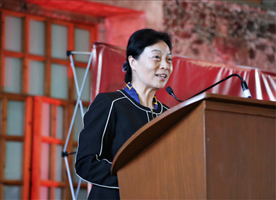 李雅芳作主旨發(fā)言。主辦方供圖