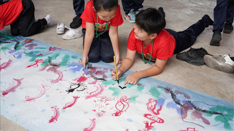水墨畫(huà)教學(xué)。主辦方供圖