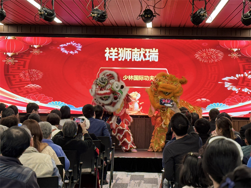 活動現(xiàn)場舞獅表演。主辦方供圖