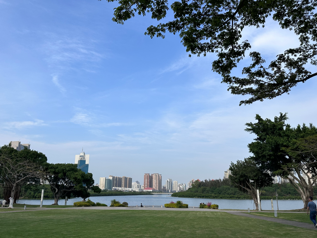 筼筜湖畔，風(fēng)景如畫。人民網(wǎng)記者 王紹紹攝
