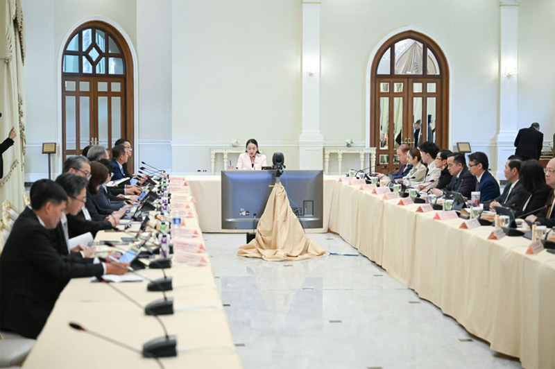 會議現(xiàn)場。泰國總理府供圖