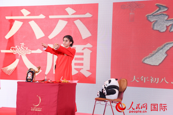 快板表演。人民網(wǎng)記者任皓宇攝